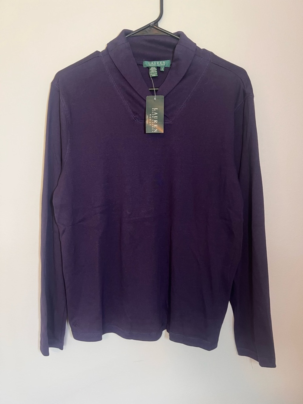 Lauren Ralph Lauren Purple Long Sleeve Top